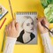 PANDAFLY Professional Colored Charcoal Pencils Drawing Set, Skin Tone Colored Pencils, Pastel Chalk Pencils for Sketching, Shading, Coloring, Layering & Blending, 24 Colors